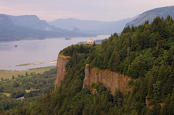 Columbia River Gorge near Crown Point, Oregon